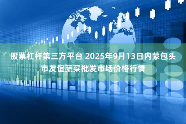 股票杠杆第三方平台 2025年9月13日内蒙包头市友谊蔬菜批发市场价格行情